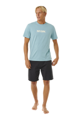 The Rip Curl Mens Big Mumma Icon T-Shirt in Blue & Grey