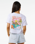 The Rip Curl Womens Island Crop T-Shirt in White