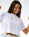 The Rip Curl Womens Island Crop T-Shirt in White