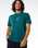 The Rip Curl Mens Searchers Embroidery T-Shirt in Blue & Green