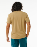 The Rip Curl Mens Searchers Embroidery T-Shirt in Dark Khaki