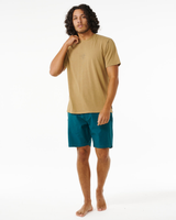 The Rip Curl Mens Searchers Embroidery T-Shirt in Dark Khaki