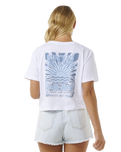 The Rip Curl Womens Coral Sands Crop T-Shirt in White