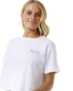 The Rip Curl Womens Coral Sands Crop T-Shirt in White