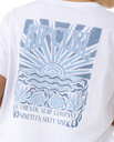 The Rip Curl Womens Coral Sands Crop T-Shirt in White