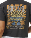 The Rip Curl Womens Coral Sands Crop T-Shirt in Washed Black