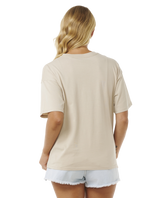 The Rip Curl Womens Slow Down Heritage T-Shirt in Natural