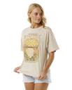 The Rip Curl Womens Slow Down Heritage T-Shirt in Natural