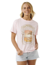 The Rip Curl Womens Sea Shells Relaxed T-Shirt in Pink