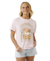 The Rip Curl Womens Sea Shells Relaxed T-Shirt in Pink