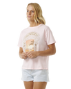 The Rip Curl Womens Sea Shells Relaxed T-Shirt in Pink