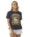 The Rip Curl Womens Sea Shells Relaxed T-Shirt in Washed Black