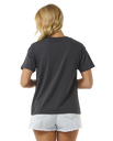 The Rip Curl Womens Sea Shells Relaxed T-Shirt in Washed Black