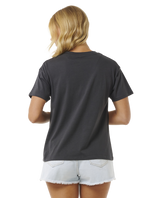 The Rip Curl Womens Sea Shells Relaxed T-Shirt in Washed Black