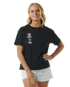 The Rip Curl Womens Quest Relaxed T-Shirt in Black