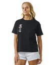 The Rip Curl Womens Quest Relaxed T-Shirt in Black