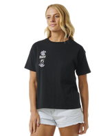 The Rip Curl Womens Quest Relaxed T-Shirt in Black