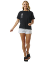 The Rip Curl Womens Quest Relaxed T-Shirt in Black