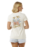 The Rip Curl Womens Wild Bloom Standard T-Shirt in Bone