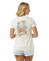 The Rip Curl Womens Wild Bloom Standard T-Shirt in Bone