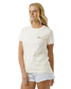 The Rip Curl Womens Wild Bloom Standard T-Shirt in Bone