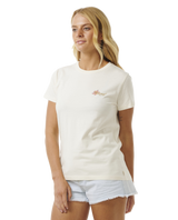 The Rip Curl Womens Wild Bloom Standard T-Shirt in Bone