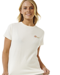 The Rip Curl Womens Wild Bloom Standard T-Shirt in Bone