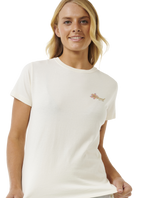 The Rip Curl Womens Wild Bloom Standard T-Shirt in Bone