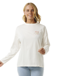 The Rip Curl Womens Hypnotic Eye Heritage T-Shirt in Bone