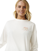 The Rip Curl Womens Hypnotic Eye Heritage T-Shirt in Bone