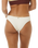 The Rip Curl Womens Block Party Spliced Cheeky Hip Bikini Bottoms in Bone