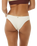 The Rip Curl Womens Block Party Spliced Cheeky Hip Bikini Bottoms in Bone