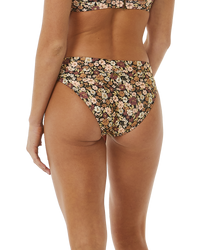 The Rip Curl Womens Sea Of Dreams Full Bikini Bottoms in Brown