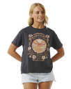 The Rip Curl Womens Celestial Search Relaxed T-Shirt in Washed Black