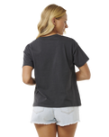 The Rip Curl Womens Celestial Search Relaxed T-Shirt in Washed Black