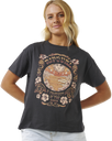 The Rip Curl Womens Celestial Search Relaxed T-Shirt in Washed Black