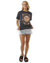 The Rip Curl Womens Celestial Search Relaxed T-Shirt in Washed Black