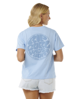 The Rip Curl Womens Icons Of Surf Relaxed T-Shirt in Mid Blue