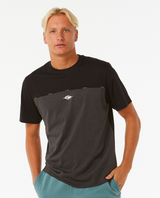 The Rip Curl Mens Vaporcool Medina Seacell T-Shirt in Black