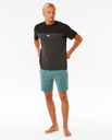 The Rip Curl Mens Vaporcool Medina Seacell T-Shirt in Black