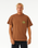 The Rip Curl Mens Quality Surf Products Oval T-Shirt in Mocha