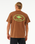 The Rip Curl Mens Quality Surf Products Oval T-Shirt in Mocha