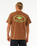 The Rip Curl Mens Quality Surf Products Oval T-Shirt in Mocha