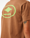 The Rip Curl Mens Quality Surf Products Oval T-Shirt in Mocha