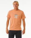 The Rip Curl Mens SWC Globe T-Shirt in Clay