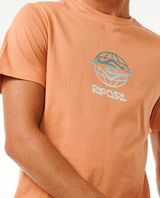 The Rip Curl Mens SWC Globe T-Shirt in Clay