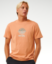 The Rip Curl Mens SWC Globe T-Shirt in Clay