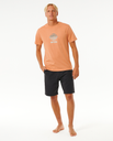 The Rip Curl Mens SWC Globe T-Shirt in Clay