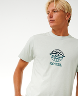 The Rip Curl Mens SWC Globe T-Shirt in Mint