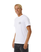 The Rip Curl Mens Stapler T-Shirt in White